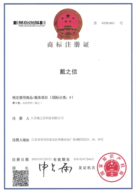 CHINA Changzhou DLX Alloy Co., Ltd. zertifizierungen