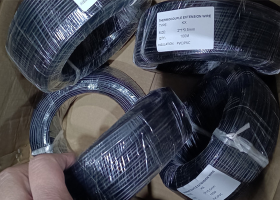 Guter Preis Art rote schwarze PVC-Isolierung des k-Erweiterungs-Kabel-0.5*2 mit PVC-Hülle Online