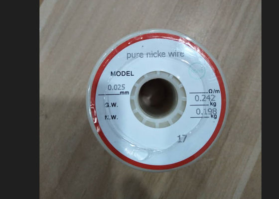 Guter Preis 0,025mm Nickel 200 Draht mit 99,2% Nickelgehalt für industrielle Anwendungen Online